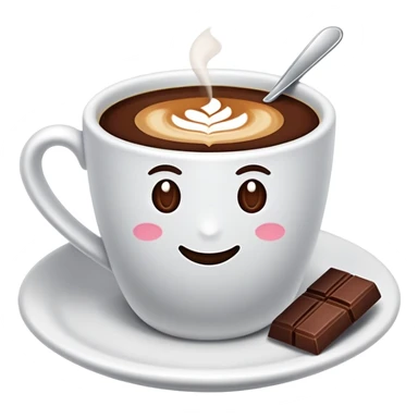 Yağmurlu hava sıcak çikolata  sticker