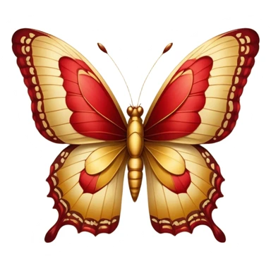 "Golden butterflies with shades of red and brown on their wings, vintage style, intricate details, soft warm lighting, aged parchment background." sticker