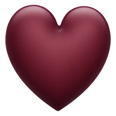 wine red colour heart  sticker
