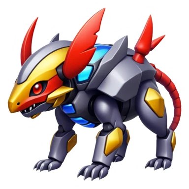 cyber-Protogen-Fakémon-Pokémon-Vernid-creature sticker