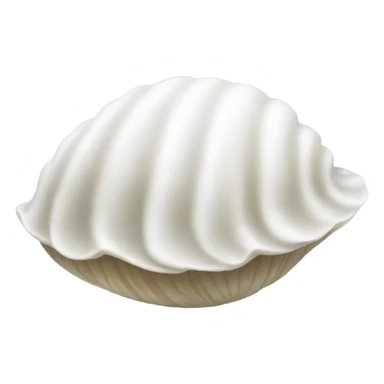 white clam sticker