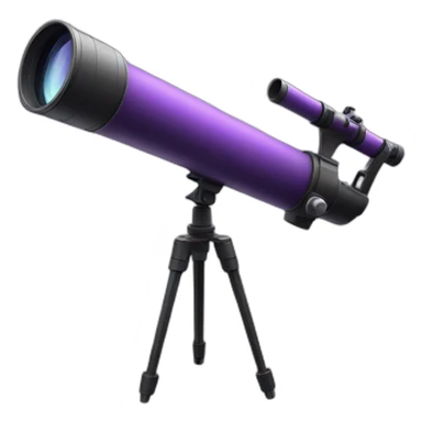 purple telescope sticker