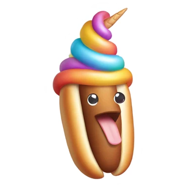 Unicorn hotdog  sticker