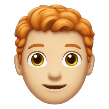 A young tall redhead man sticker