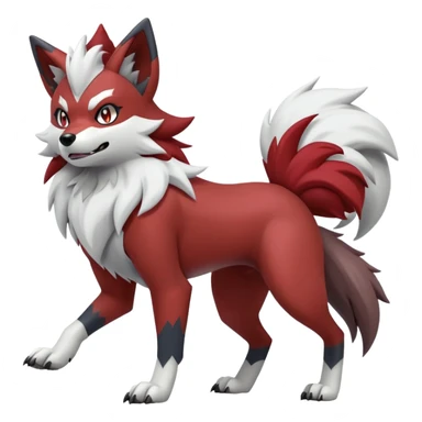  Lycanroc-Zoroark-hybrid (Full body) sticker