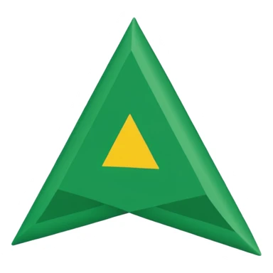 solo una bandera simple, un palo y una bandera verde triangular en forma de pico, sin emojis de cara encima sticker