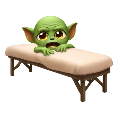 gremlin getting massage  sticker