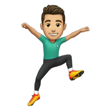 Ronaldo retourner acrobatique sticker