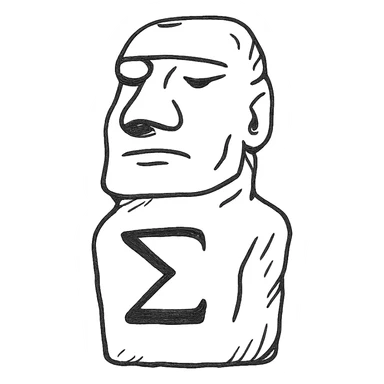 sigma moai sticker