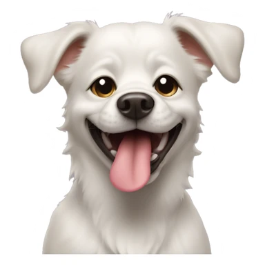 dog showing off tongue sticker
