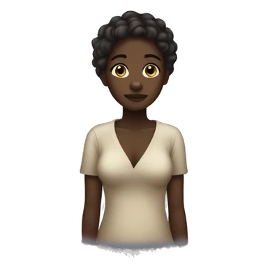 dark skin girl going to bed sticker