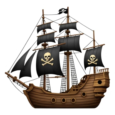 Crea un emoji di un timone di una nave pirata sticker
