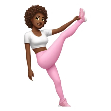 it girl aesthetic, pilates pink  sticker