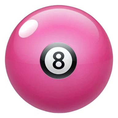 pink eight ball sticker