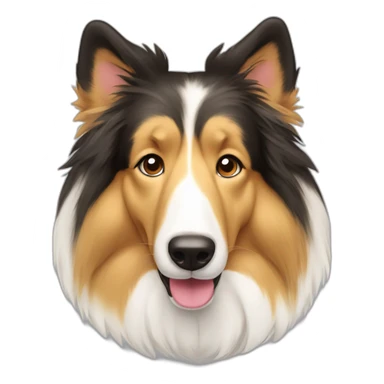 rough collie dog cute sticker