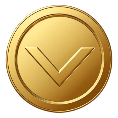 Minimal line-art icon of a single coin with a bold checkmark next to it, clean modern style, simple outlines, slight 3D, no background, transparent, represents approved and ethical earnings. sticker