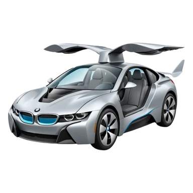 Uçan araba bmw sticker