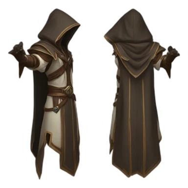 arm-folding hooded jedi in world of warcraft sticker