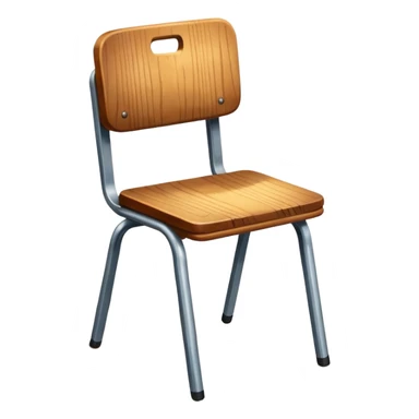 Empty classroom chair = absence sticker