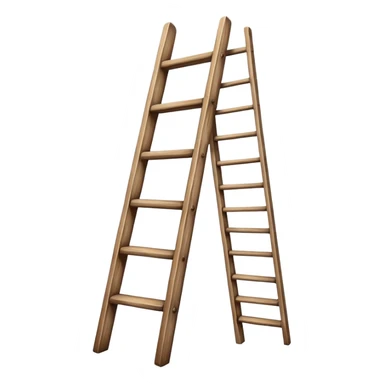 ladder with just 1 side sticker