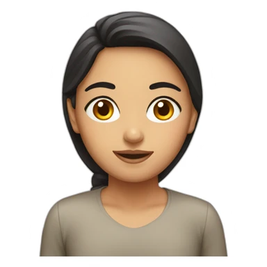 Pakistani girl large face sticker