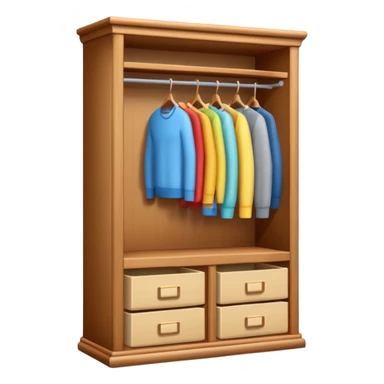 3D wardrobe shelf sticker