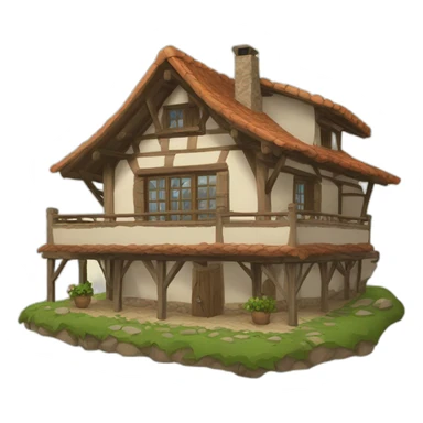 Casa de montaña sticker