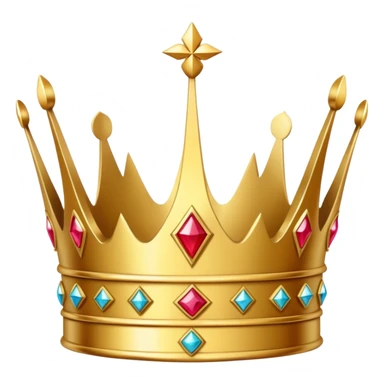 a crown with three points sticker