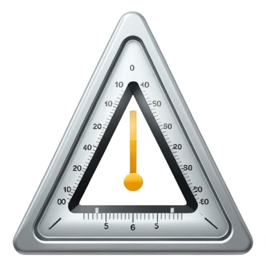  triangle measurement scale sticker