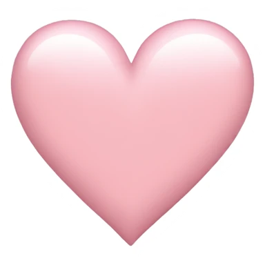 plain light pink heart emoji  sticker
