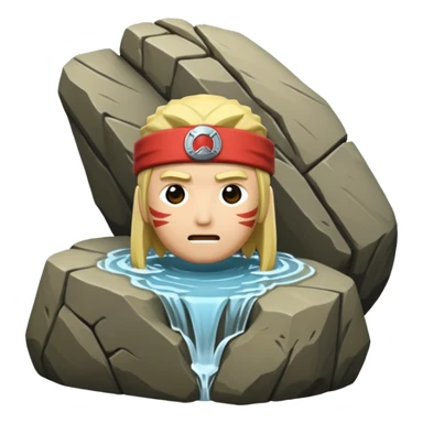 Hokage Rock in naruto sticker