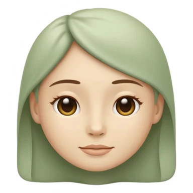 Minimal wellness emoji representing tighter skin and firmness,
subtle lifting effect, smooth contours, calm and natural,
no beauty or cosmetic symbols, soft sage green color palette sticker
