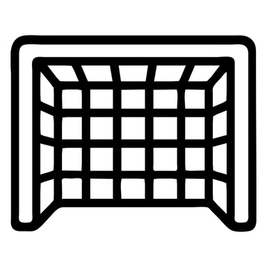 soccer goal with net sticker