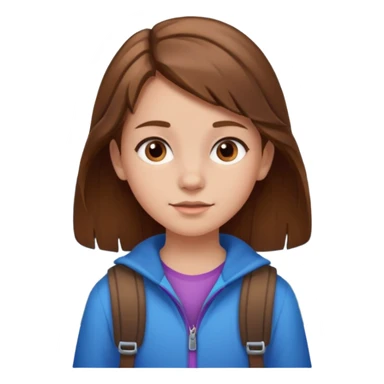 a 12 year old girl with mountains sticker