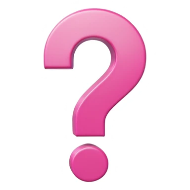 pink question  sticker