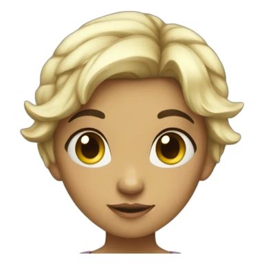 Indifferent fairy girl sticker