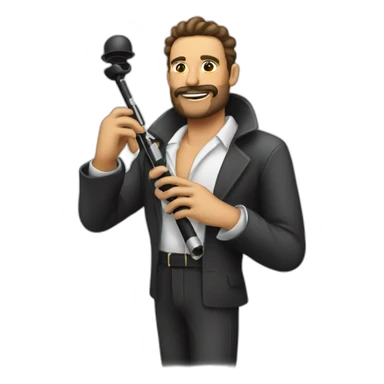 hombre blanco gordo con fumando pipa sticker