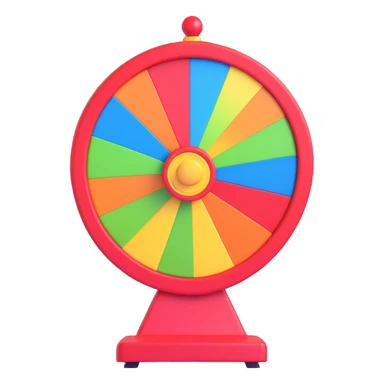 Green and White Spinning Game Wheel sticker