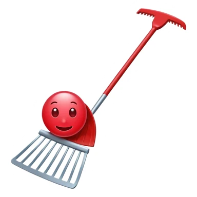 An emoji to upload into slack with the ruby on rails gem with a rake superimposed on it, indicating a "rake task" sticker