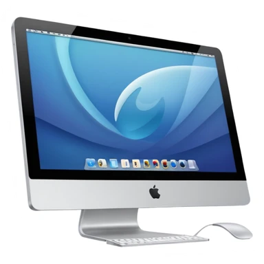 an Apple iMac sticker