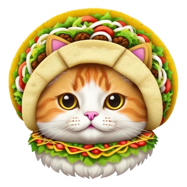 Majestic taco cat sticker