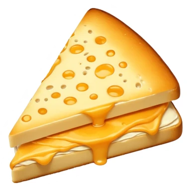 baked triangular cheese sandwich sticker