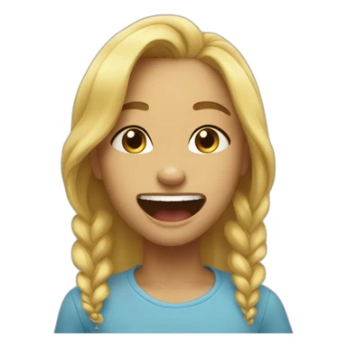 touching goldie's teeth sticker