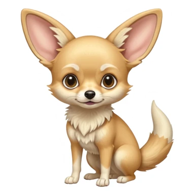 Fennec-Fox-chihuahua-hybrid, full body sticker