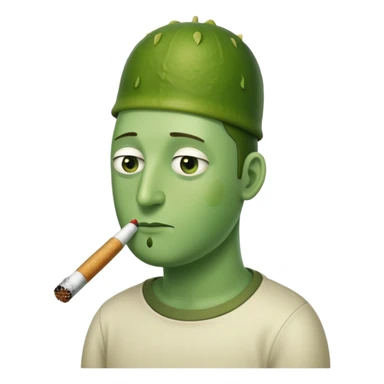 Pickles guy smoking sticker