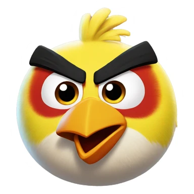 angry birds chuck sticker