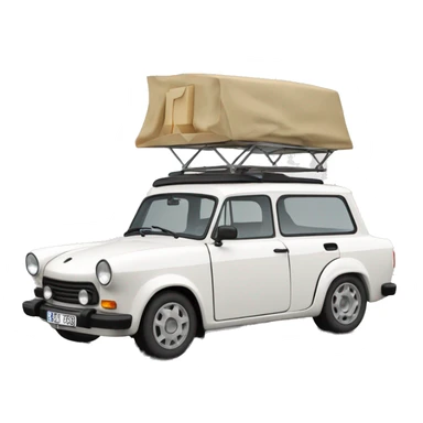 Trabant 601 Kombi weiß  sticker