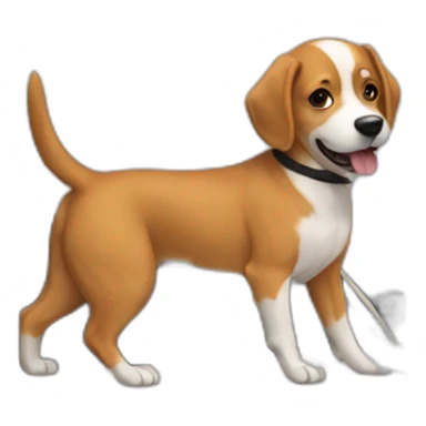 Dog can ride the car sticker