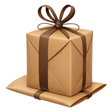 brown paper wrap usually found in indonesian stall.. tied with rubber band sticker