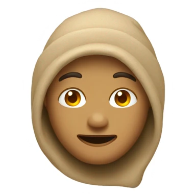 Cozy beige emoji  sticker